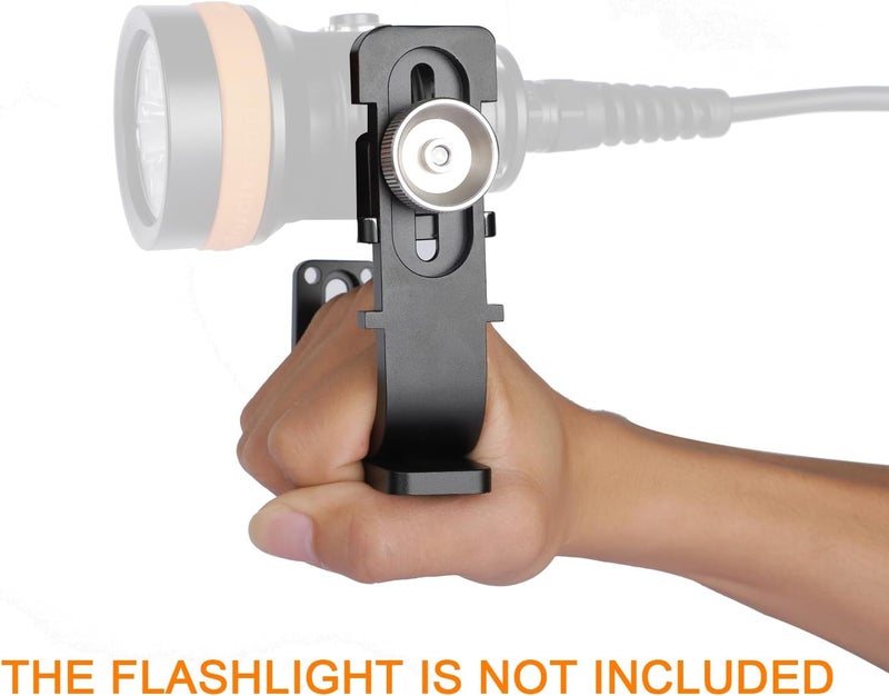 ORCATORCH OcraTorch H620 Adjustable Rotary Goodman Handle Adapter Technical Dive Light Accessory Universal Diving Tool for OcraTorch D630, D620, D850, D511, ZD710 Underwater Lights - Image 2